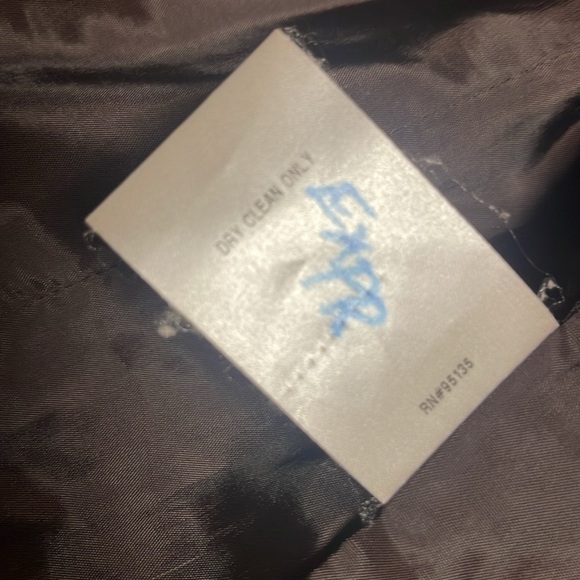 Lafayette 148 New York Vintage 2012 Wool Embossed Hook Closure Jacket Size 2 - Picture 6 of 7